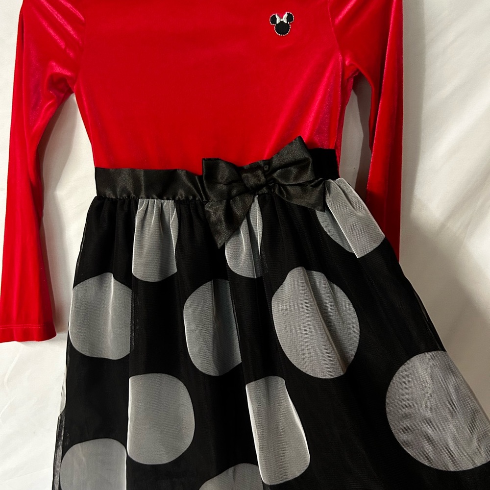 NWOT Disney Red & Black  Tutu Dress - 6X - Perfect for the Holiday Season - Picture 4 of 6